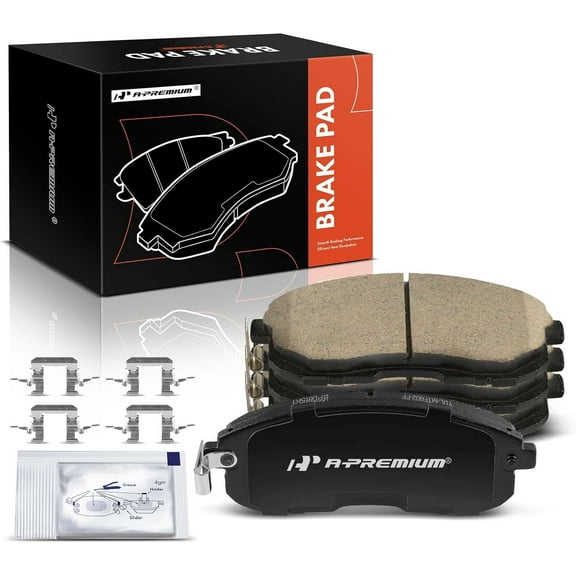 A-Premium Front Ceramic Disc Brake Pads Set Compatible with Nissan Altima 2002-2006, Sentra 2011-2019, Versa, Maxima, Cube & Suzuki SX4, SX4 Crossover & Infiniti I35, 4 Pcs