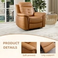 thumbnail image 2 of Bonzy Home Power Recliner Chair, Electric Adjustable Reclining Sofa with USB Port, Overstuffed Armrest Single Recliner Sofa for Living Room Bedroom, Brown, 2 of 7