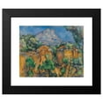 thumbnail image 2 of Paul Cézanne 18x15 Black Modern Framed Museum Art Print Titled - The Sainte-Victoire Mountain View of the Bibemus Career (circa 1897), 2 of 5