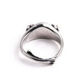 thumbnail image 3 of PAMTIER Men's Stainless Steel Vintage Personalized Animal Cute Red Eye Frog Ring Silver Size 7, 3 of 5
