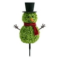 thumbnail image 4 of 22in Christmas Snowman Topiary - Christmas Snowman Shaped Tree with Red Scarf Santa Hat Topiary Snowman for Christmas Indoor/Outdoor Decorations,Snowman Decor,Christmas Decors (C), 4 of 9