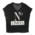 thumbnail image 1 of Camiseta gráfica de gimnasio Material Girl con Espalda de malla para mujer negro XS, 1 of 2