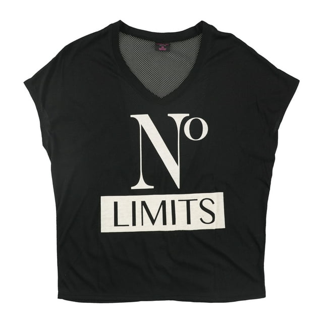 Camiseta gráfica de gimnasio Material Girl con Espalda de malla para mujer negro XS