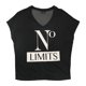 thumbnail image 1 of Camiseta gráfica de gimnasio Material Girl con Espalda de malla para mujer negro XS, 1 of 2
