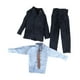 thumbnail image 4 of 1/6 Trajes formales para hombre Conjunto de ropa Vestir Accesorios de cosplay elegantes Moda Corbata de café, 4 of 9