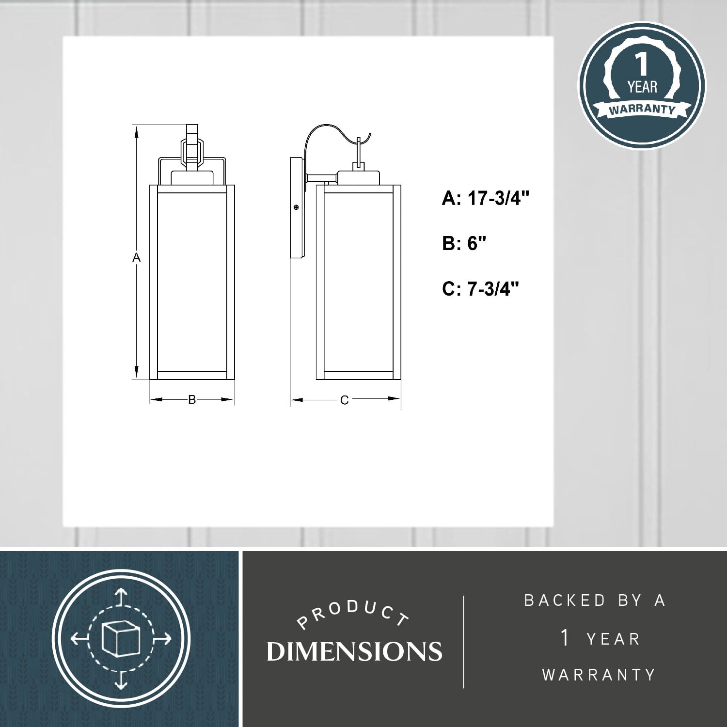 Clinton Steel 1 Light LED Compatible Matte Black Transitional Outdoor Wall Lantern Clear Glass