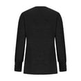 thumbnail image 4 of Patlollav Blouses Women Long Sleeve Solid Color Comfortable Breathable V-Neck Shirt Tops, 4 of 6