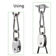thumbnail image 4 of CEORPER Stainless Steel Pulley Block Rust Resistant for Cranes Hoists 50KG Safe Workload, 4 of 7