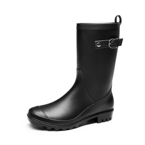 DREAM PAIRS Wellington Boots Women, Mid Calf Welly, Outdoor Wellies, Rain Boots and Garden Boots, Muck Waterproof Boots