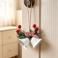 thumbnail image 4 of Christmas Decoration Bells, Bells for Christmas Trees, Hanging Decorative Bell, Versatile Ornament for Wreaths, Door, Wall, Window, Mantle Garland and New Year Party Home Decoration,White,4*7*14, 4 of 4