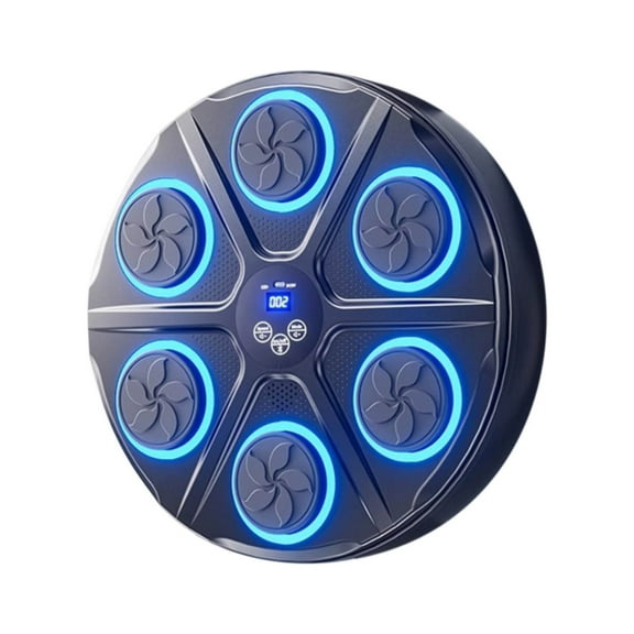 WEGFTDUOP Wall-Mounted Bluetooth Music Boxing Trainer High-Density Foam Pressure Sensor Light & Music Sync Speed Adjustment Outdoor Coordination & Strength Training Equipment( No Gloves)