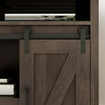 Whalen Furniture Allston Barn Door Corner TV Stand for TVs up to 55