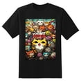 thumbnail image 2 of Plus Size Shirt for Women Black Tops for Women Oversized Short Sleeves Shirt for Women Cats T Shirt Crewneck Shirt for Women XL, 2 of 5