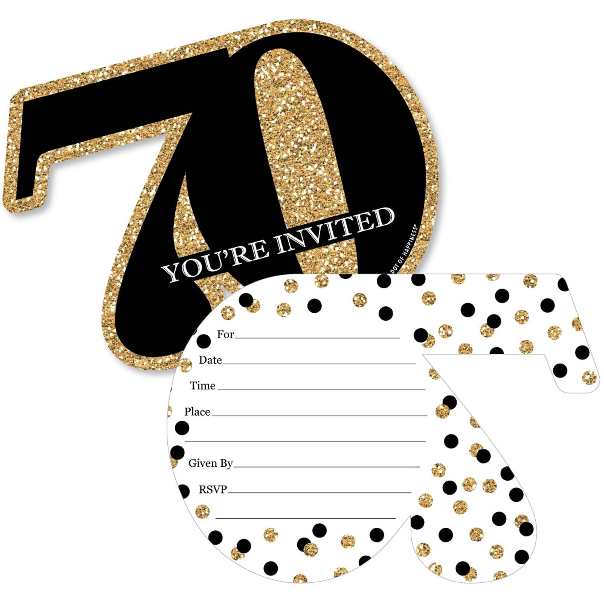 Blank 70Th Birthday Invitation Template Blank 70Th Birthday Invitation Template