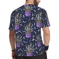 thumbnail image 2 of Rocae Lavender Flowers for Men's Mesh Quick-Dry Short Sleeve Workout T-Shirt,Mens Crew Neck Tee Lightweight Soft Classic T Shirts 6X-Large, 2 of 9