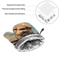 thumbnail image 6 of Pofeuu Playful Otter Tropical Beach Print Oven Mitts and Pot Holders 4 pcs Set,High Heat Resistant 500 Degree Extra Thicken Long Kitchen Cotton Oven Glove for Cooking, 6 of 6