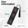 thumbnail image 3 of Kdxio Spider with Skull Print Metal Tassel Bookmarks,Perfect Gift for Art Lovers and Bookworms Metal Bookmarks for Women, 3 of 8