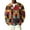 Red_#07, variant on Nokdvo Men's Waffle Shirts Long Sleeve Sherpa Plaid 1/4 Button Up Henley Casual Sweatshirt Fall Winter Quilted Knit Solid Color Loose Tops,Red XL