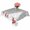 Gray, variant on Red Christmas Table Cloth Waterproof Tablecloths, Snowflake Winter Xmas Tree Ball Tablecloth Dining Table Cover for Kitchen Party Tabletop Outdoor, Rectangle Tablecloth 60x84 Inch