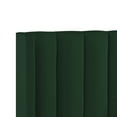 thumbnail image 6 of Montrell Upholstered Velvet Queen Size Wingback Platform Bed, Green, 6 of 7