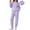 Purple, variant on UVN Outfit Set for Women Long Sleeve Tops and Jogger Pants 2 Piece Matching Set with Pockets