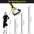thumbnail image 3 of Hoe Garden Tool, 74 Inch Stainless Steel Stirrup Hoe Tools Garden Hula Hoes, Sharp and Durable Loop Hoe Weeding Rake Handheld Adjustable Gardening Weeding Loop for Loosening Soil Planting Farm, 3 of 7