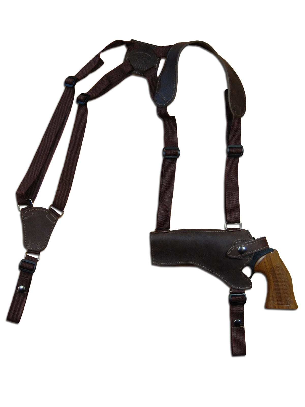 NEW Barsony Brown Leather Horizontal Shoulder Holster Dan Wesson EAA 4" Revolver 
