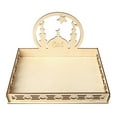 thumbnail image 2 of Wooden Artistic Eid Mubarak Party Serving Tableware Tray Display Wood Decor, 2 of 6