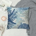 thumbnail image 2 of JEUXUS Beach Ocean Starfish Seashell Nautical Coastal Farmhouse Throw Pillow Covers Fall Pillow Case Soft Pillowcase Cushion Covers for Sofa Bed Bedroom Car Chair Living Room Home Decor, 2 of 5