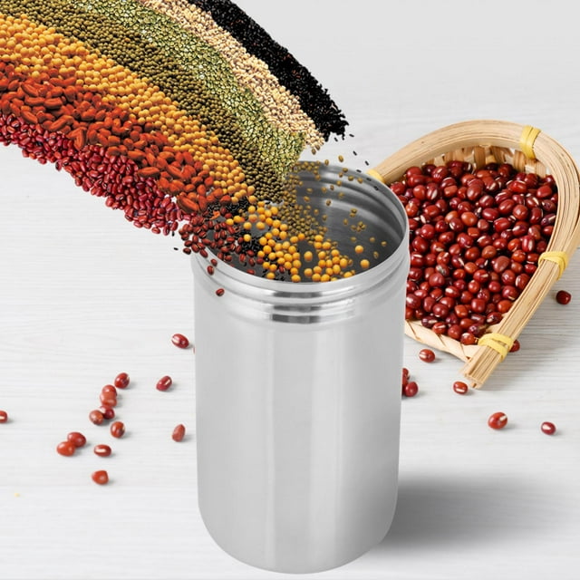 Sealed Storage Canister, Tea Jar, Food Storage 304 Stainless Steel Kitchen Accessory For Home Use Storing Coffee Tea, Bean, Candy,