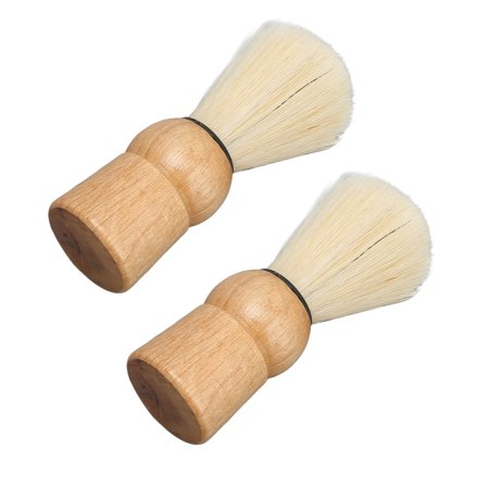 Ccdes Men Shaving Brush,Wooden Handle Shave Brush Mini Professional Synthetic Shaving Brush For Men Beauty Salon,Beard Shave Brush
