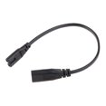 thumbnail image 3 of Iec 320 2-pin C7 Female To C8 Male Figure 8 Power Adapter Extension Cable 30cm, 3 of 5