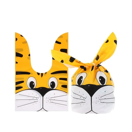 10PCS Gifts Bunny Ear Party Supplies Biscuit Package Rabbit Cookie Bags Candy Bag Easter Rabbit 4