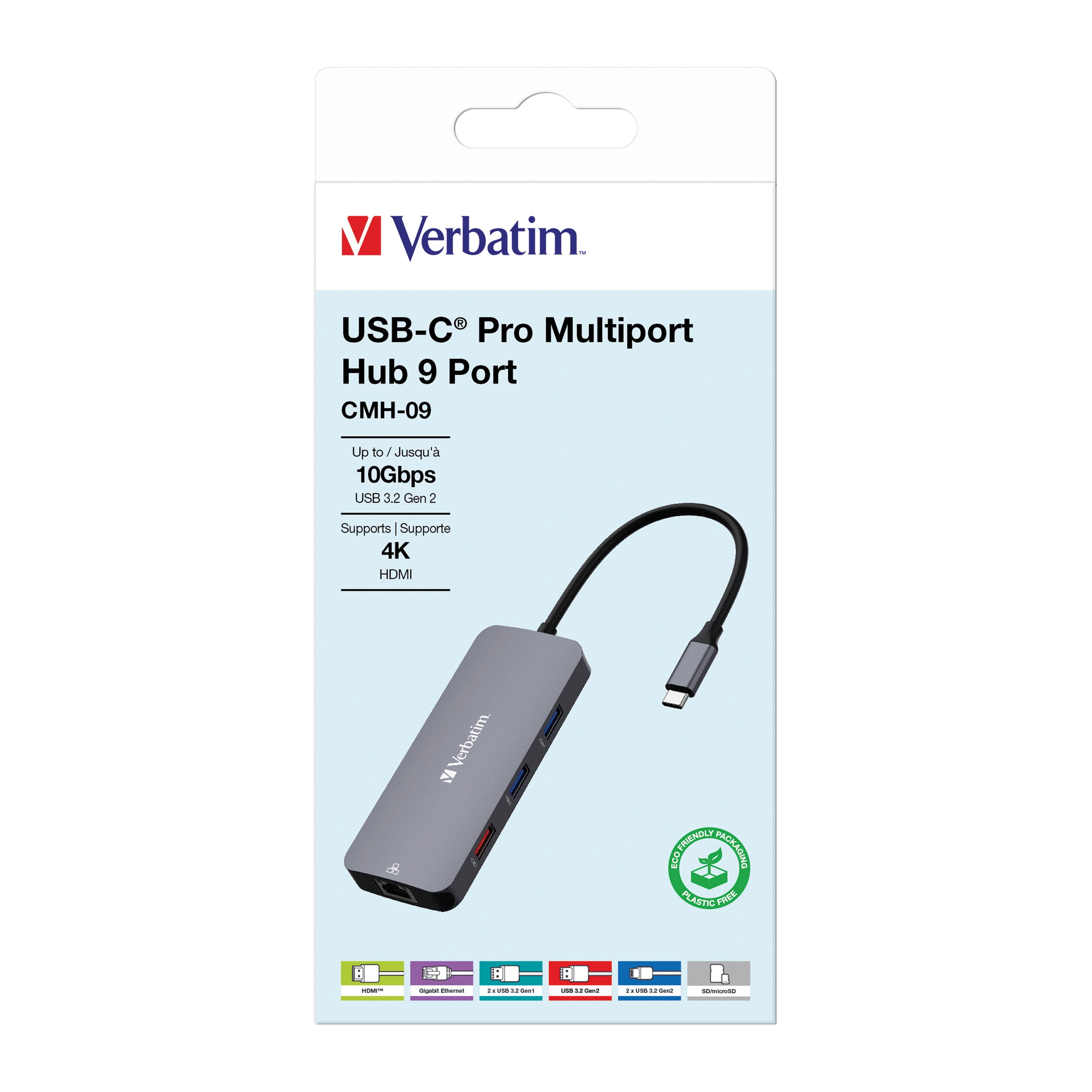 Verbatim USB-C Pro Multiport Hub CMH 09 – 9 Ports