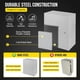 thumbnail image 5 of Historyli Caja de acero para exteriores de 20 x 16 x 8 pulgadas,caja eléctrica de acero,IP66,resistente al agua y al polvo,caja de conexiones eléctricas para exteriores e interiores., 5 of 8
