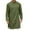 Army Green, variant on Dianli Shirts for Men Casual Solid Color Long Sleeve Button Round Neck Slit Shirt Blouse Lightweight Breathable Cotton-Blend Fashionable Simple Office Workwear Summer Casual