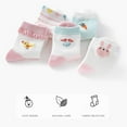 thumbnail image 2 of Toddler Baby Socks - Summer Thin Breathable Mesh Mid-Calf Short Ankle Socks, Combed Cotton Boys' and Girls' Socks 5-Pair Packs, 2 of 9