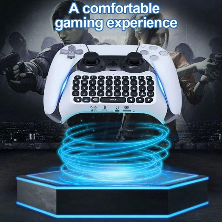 Wireless Keyboard for PS5 Controller, Bluetooth 3.0 Mini Chatpad Message  Game US