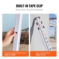 thumbnail image 5 of Aluminum Alloy Telescopic Leveling Rod 9 Feet 3 Sections Double Sided Scale 1/10ft with Bubble Level and Carrying Bag for Surveying Houses Walls Floors, 5 of 6