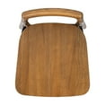 thumbnail image 4 of Jennifer Taylor Home Sven 26.5" Modern Minimalist Low Back Wood Counter Stool, Dark Brown Walnut Ash Wood, 4 of 7