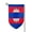 Fillet, variant on Cambodian Flag Garden Flag Double Sided Flags with Vivid Color for Yard Lawn Garden Decor 12.5 x18 Inch Square