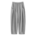 thumbnail image 4 of ClodeEU Women's Drawstring Elastic Waist Jogger Pants,Casual Loose Solid Color Pant With Pockets ,Women's Plus S, 4 of 6