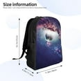 thumbnail image 4 of Disketp Planets Stars And Galaxies Mochila Unisex de Apertura Lateral Completa, Mochila para Laptop para Escuela, Trabajo y Viajes, 4 of 8