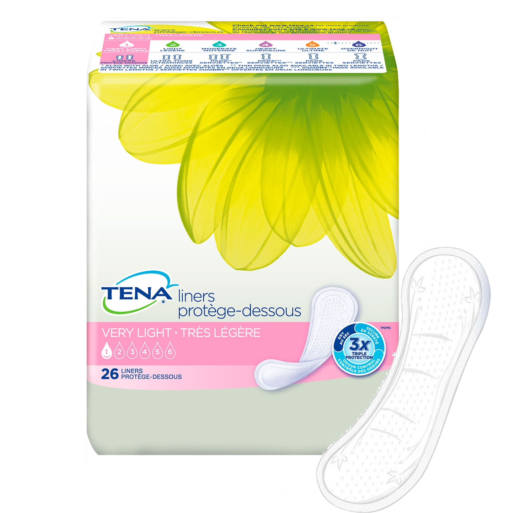 TENA Serenity Very Light Unisex Incontinent Pad Very Light Walmart