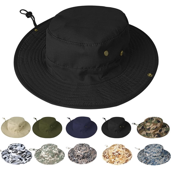 Sun Hats for Men Women Boonie Hat Foldable Fishing Hat UPF 50  Bucket Hat for Fishing Hiking Garden Safari Beach