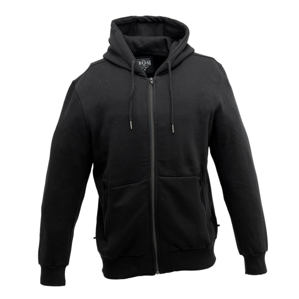 First Manufacturing FIM482H L BLK Zip Up Hoodie Black Large Walmart