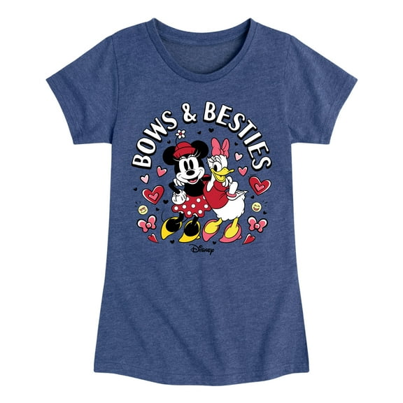 Disney - Bows And Besties - Toddler & Youth Girls Short Sleeve Graphic T-Shirt