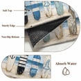 thumbnail image 6 of Blue Coastal Round Area Rug 5 FT, Non Slip Bedroom Rugs, Ocean Nautical Anchor Wood Barn Beach Washable Soft Circular Carpet Non-Shedding Floor Mat for Kitchen Dining Room Foyer Balcony Dorm, 6 of 8