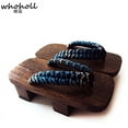 thumbnail image 4 of Cosplay Costumes Japanese Clogs Wooden Geta Slippers Man Women Sandals Flip-flops Kimono Two-teeth Clogs, 4 of 7