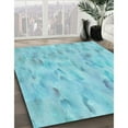 thumbnail image 2 of Ahgly Company Indoor Square Patterned Blue Turquoise Green Area Rugs, 5' Square, 2 of 6